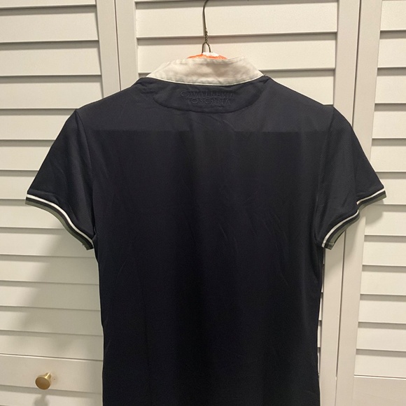 CAVALLERIA TOSCANA Navy Blue Short Sleeve XL - Picture 4 of 7